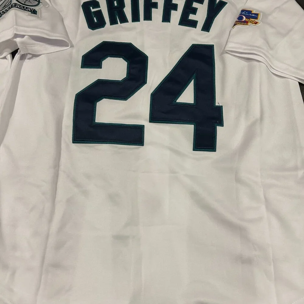 SEATTLE MARINERS KEN GRIFFEY Jr Mens JERSEY Sz M,L,XL,2XL By Mitchell and Ness - Picture 8 of 8